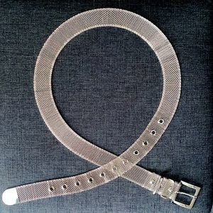 NWOT Silver mesh belt